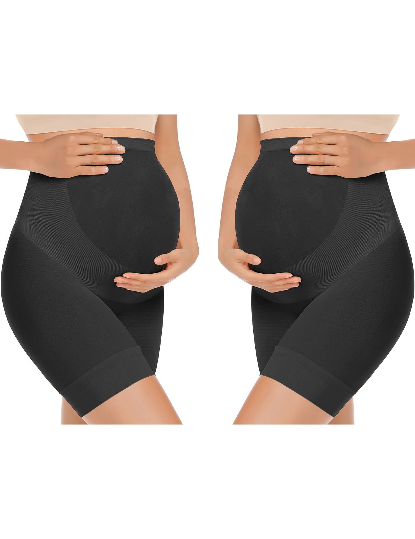 KIM S Shape Your Bump Seamless Maternity Shapewear for Dress, Pregnancy Postpartum Prevent Chafing Support-Underwear