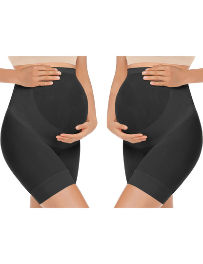 KIM S Shape Your Bump Seamless Maternity Shapewear for Dress, Pregnancy Postpartum Prevent Chafing Support-Underwear
