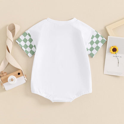 Newborn Infant Baby Boy Summer Outfit Mamas Boy Baby Clothes Boy Oversized Romper Shirts Short Sleeve Onesie