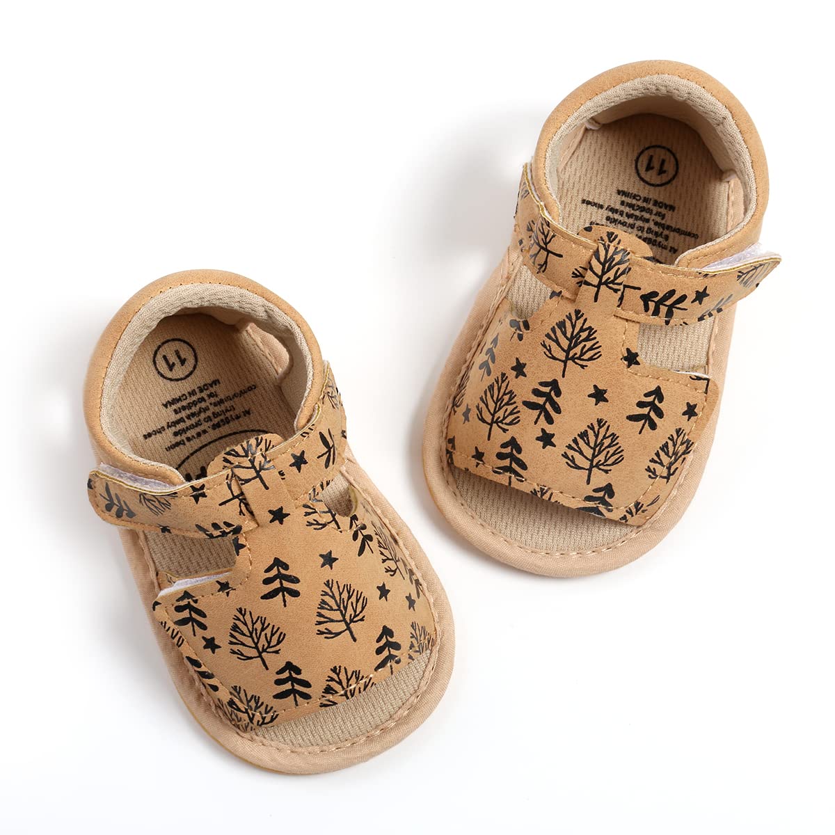 GAISUMMI Baby Girls Sandals Summer Bowknot Infant Crib Shoes Toddler Pu Leather Soft Rubber Sole First Walkers