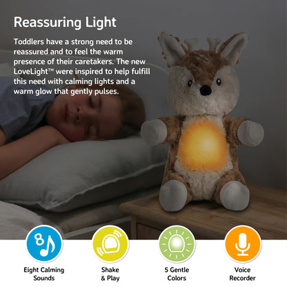 Cloud b Sound Machine with White Noise Soothing Sounds | Cuddly Stuffed Animal & Nomadic Nightlight | Record Parent Voice | Adjustable Settings & Auto-Shutoff | LoveLight™ Buddies - Drake The Dragon™