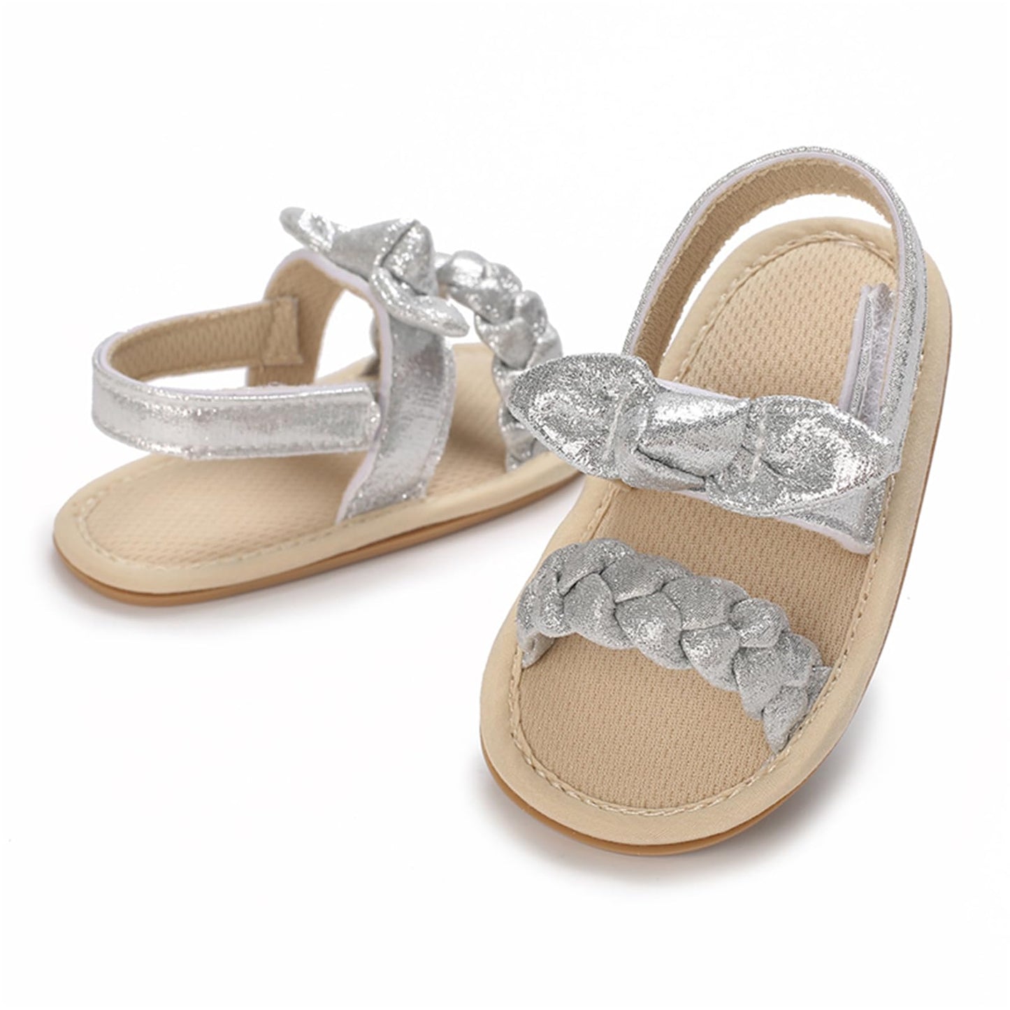 Baby Girl Sandals Summer Crib Shoes Bowknot Soft Sole Infant Girls Princess Dress Flats First Walker Shoes