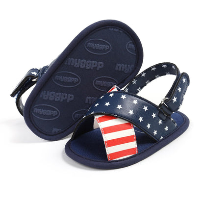 Infant Baby Boys Girls Sandals Summer Baby Wedding Dress Flat Shoes Newborn Crib Shoes First Walkers Prewalkers Shoes