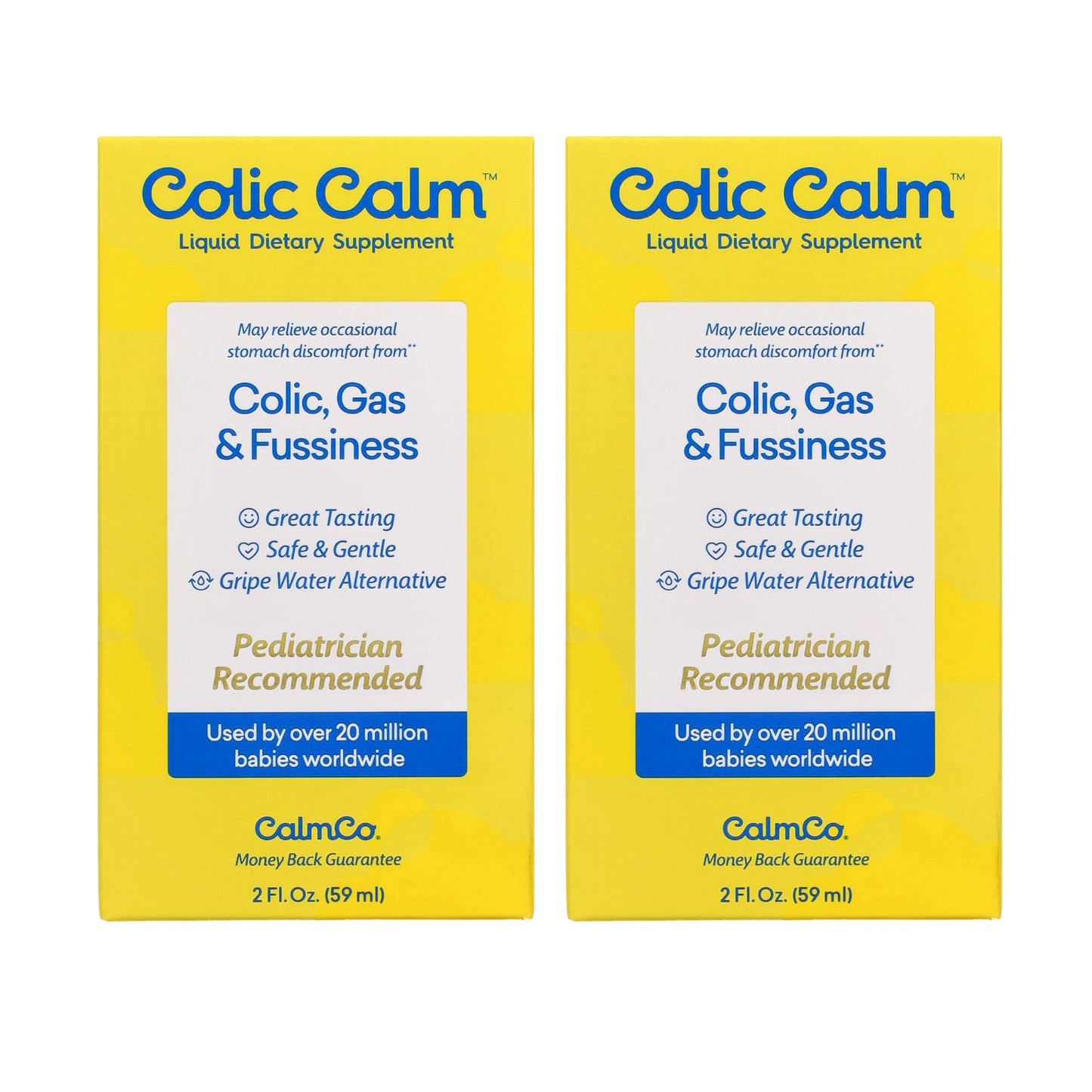 Colic Calm Infant Gripe Water for Colic, Helps Fussiness, Upset Stomach, and Baby Gas Relief, 2 fl oz (Pack of 1)