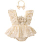 Mubineo Baby Girl Summer Clothes Lace Romper Skirt Dress Princess Outfits Sleeveless Flower Newborn Outfit