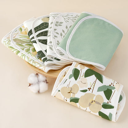 Yoofoss Baby Burp Cloths 5 Pack Burping Cloths for Babies Boys Girls Large 21''X10'' Extra Soft and Absorbent Flowers
