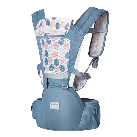 6-in-1 Baby Carrier - Newborn to Toddler, Hip Seat Lumbar Support, 7-41 lbs, All Seasons & Positions, Adjustable Size for Shopping, Hiking, Travelling