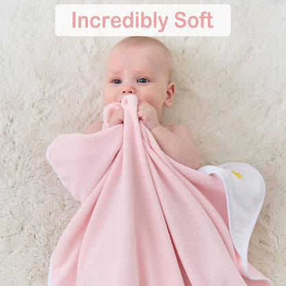 Viviland Baby Towels and Baby Wash Cloths Set Hooded Baby Towels Baby Wipes Absorbent Bath Face Towels Burp Cloths or Face Towels for Girl Boy 6-Pack Size 28 x 28 Inch(Elephant Flower)