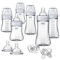 Chicco Duo 5oz. Hybrid Baby Bottle with Invinci-Glass Inside and Plastic Outside | Dishwasher, Bottle Warmer, and Electric Sterilizer Safe | Intui-Latch Nipple | Clear/Grey, 2pk