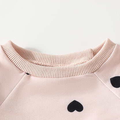 AMAWMW Infant Baby Girl Clothes Long Sleeve Loose Sweatshirts Pockets Pants Headband Outfits Fall Winter Spring Gift
