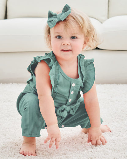 Mioglrie Newborn Baby Girl Clothes One Piece Jumpsuits Clothes Short Sleeve Rompers Summer Clothes for Baby