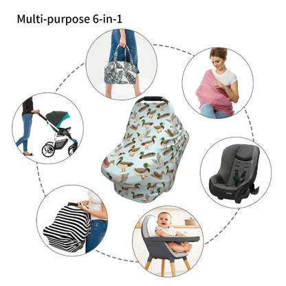 Cute Butterfly Baby Stuff Car Seat Covers Baby Multi-Use Car Seat Canopy Carrier Cover, Breathable Breastfeeding Cover Boys & Girls