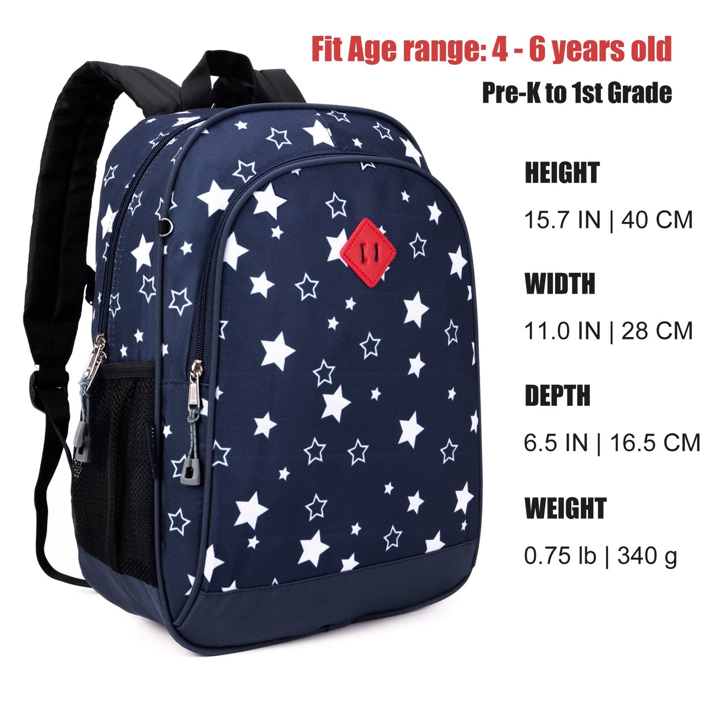 Toddler Backpack for Boys, 12 Inch Kids Dinosaur Backpack for Preschool or Kindergarten, Black
