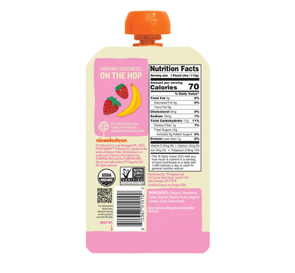 Peter Rabbit Organics Fruit Vegetable, Squeezable Pouches, 4 Ounce (Pack of 18)