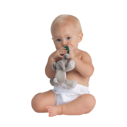 Nookums Paci-Plushies Buddies - Alligator Pacifier Holder - Adapts to Name Brand Pacifiers, Suitable for All Ages, Plush Toy Includes Detachable Pacifier