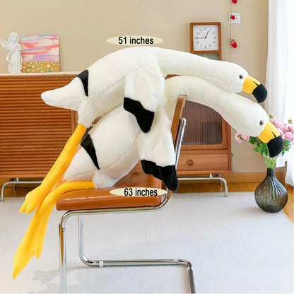 62" Flamingo Stuffed Animal Plush Pillow Giant Stuffed Animal Plush Doll Pink Flamingo Plush Toys for Kids Birthday Christmas Decoration Gifts（Pink）