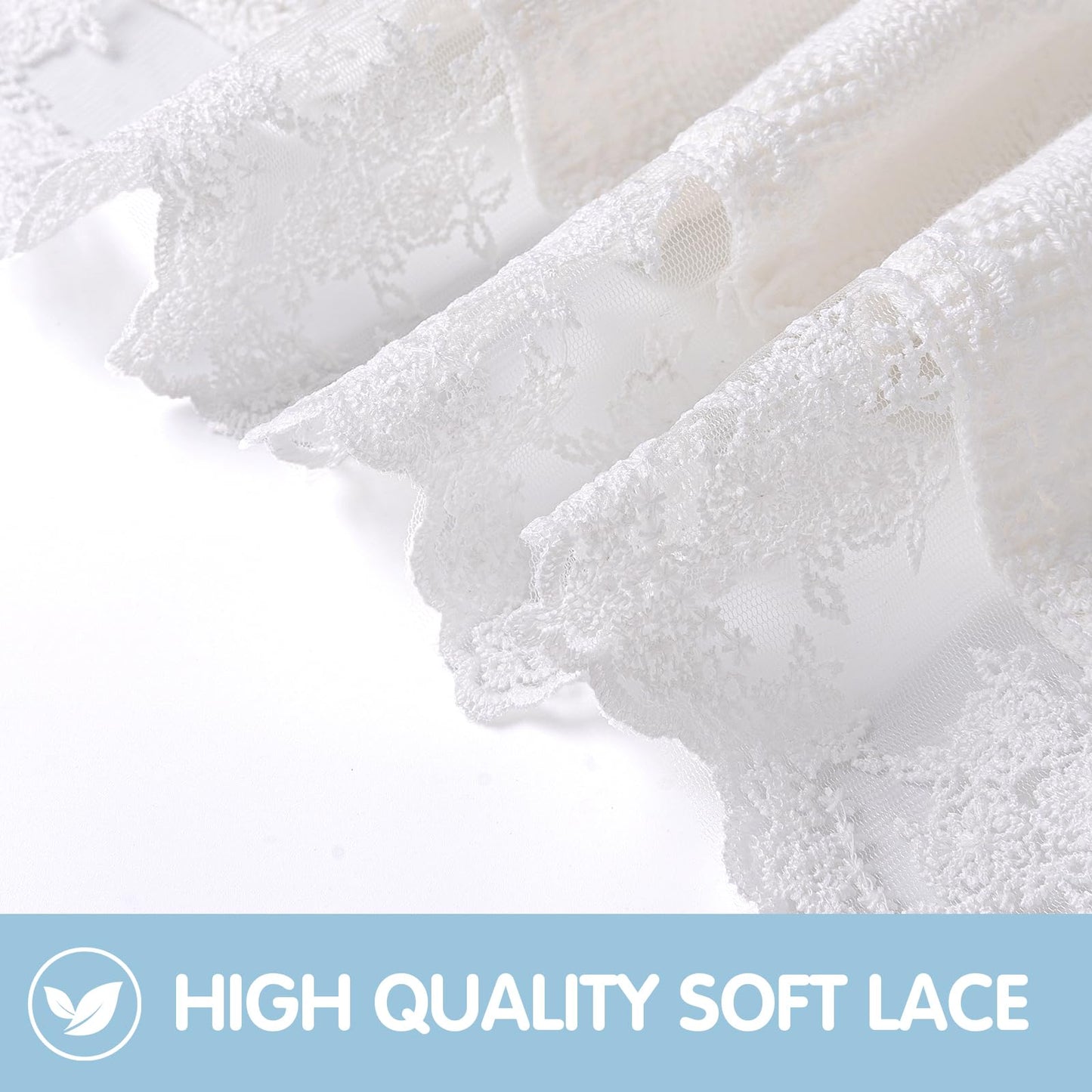 Booulfi Knit White Baby Blankets Neutral,Crib Stroller Newborn Blankets for Boys Girls,Cotton Lace Crochet Winter Blanket Nursery Blanket New Baby Essentials, 38X39
