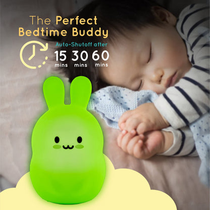 Lumipets Remote Control Silicone Night Light for Kids - Pig Design with 9 Soft Colors & Sleep Timer - Rechargeable, Battery-Operated Lamp for Bedroom | Baby Nursery, Toddler, Girls, Boys