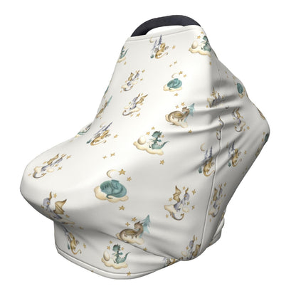 Cute Butterfly Baby Stuff Car Seat Covers Baby Multi-Use Car Seat Canopy Carrier Cover, Breathable Breastfeeding Cover Boys & Girls