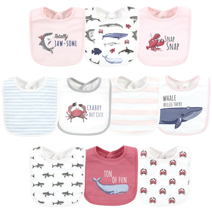 Hudson Baby Unisex BabyCotton Bibs