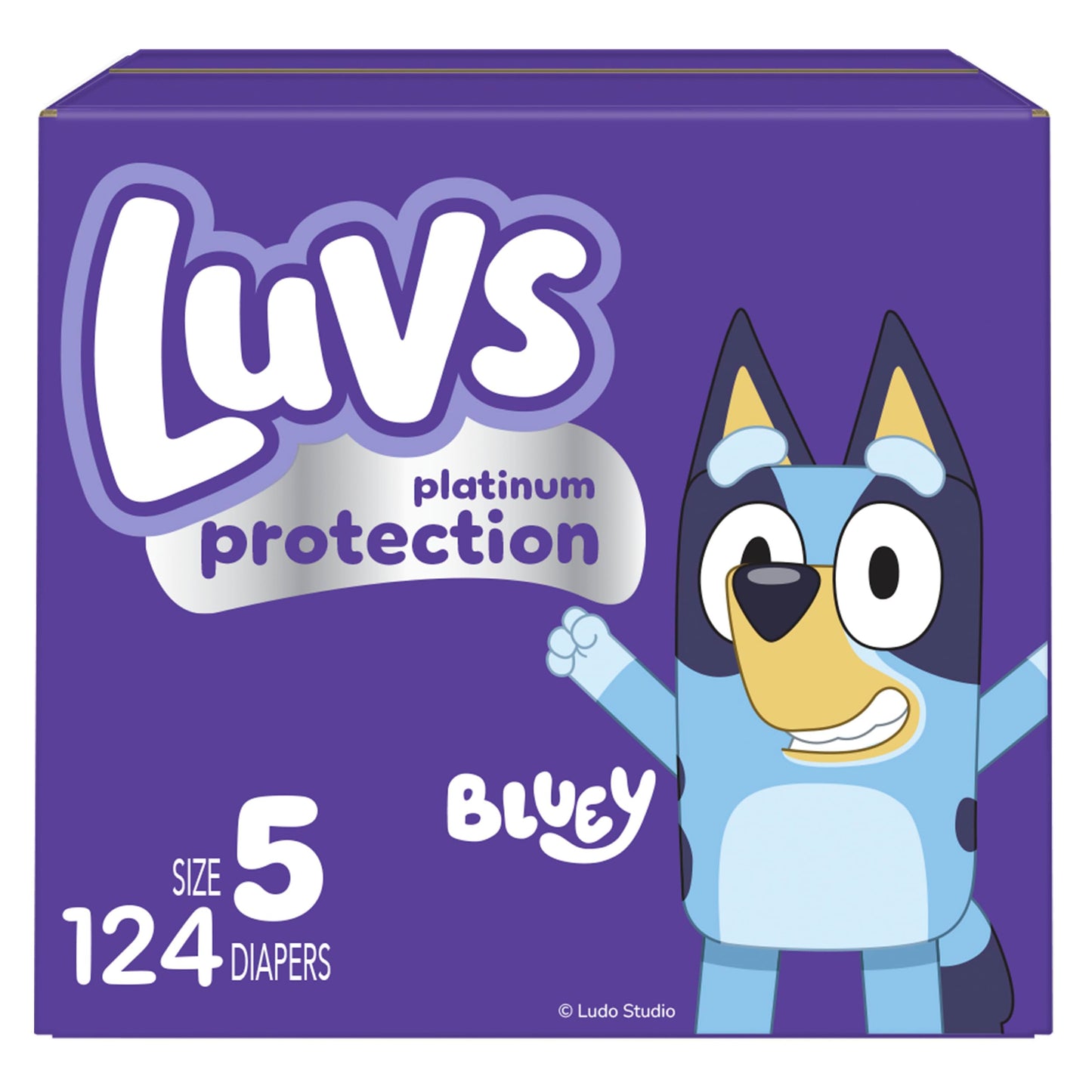 Luvs Size 1 Baby Diapers, Platinum Protection Bluey Diapers for Day & Night, Size 1, 294 Count (Packaging May Vary)
