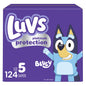 Luvs Size 1 Baby Diapers, Platinum Protection Bluey Diapers for Day & Night, Size 1, 294 Count (Packaging May Vary)