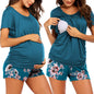Ekouaer Womens Maternity Pajamas Nursing Pjs for Breastfeeding Soft Postpartum Lounge Sets Sleepwear Layer Pregnancy Clothes