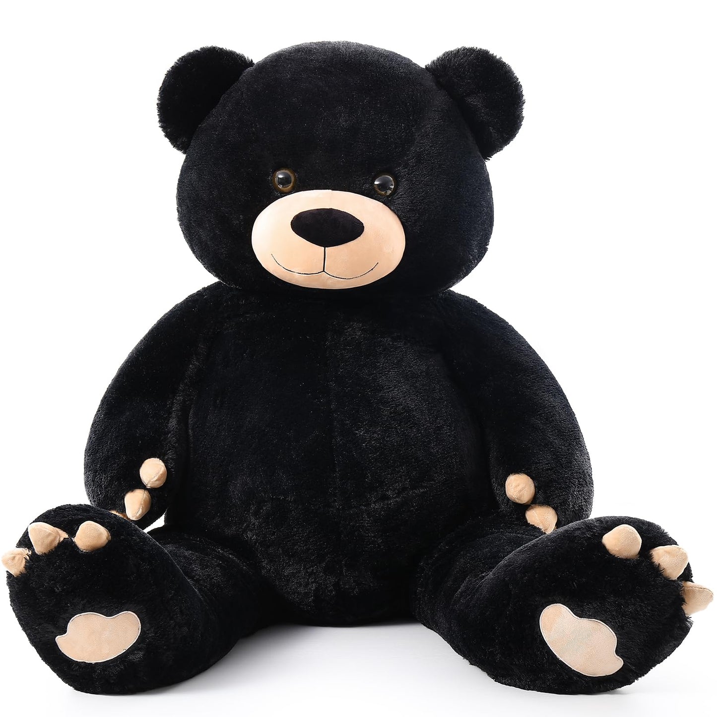 Tezituor 59" Gaint Teddy Bear Stuffed Animal,5ft Life Size Big Teddy Bears,Light Brown Cute Soft Plush Toy,Gifts for Kids Girls Boys Girlfriend Valentine,Christmas,Birthday,Baby Shower,Wedding Party