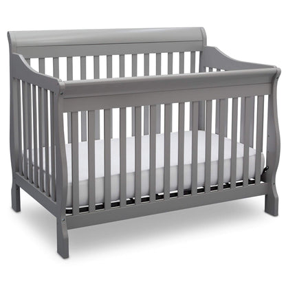 Delta Children Simmons Kids Carter 6-in-1 Convertible Crib - Greenguard Gold Certified, Black Ebony