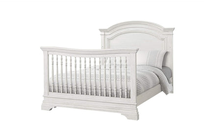 Westwood Design Arch Paneled 4 in 1 Convertible Crib, Olivia, Brushed White