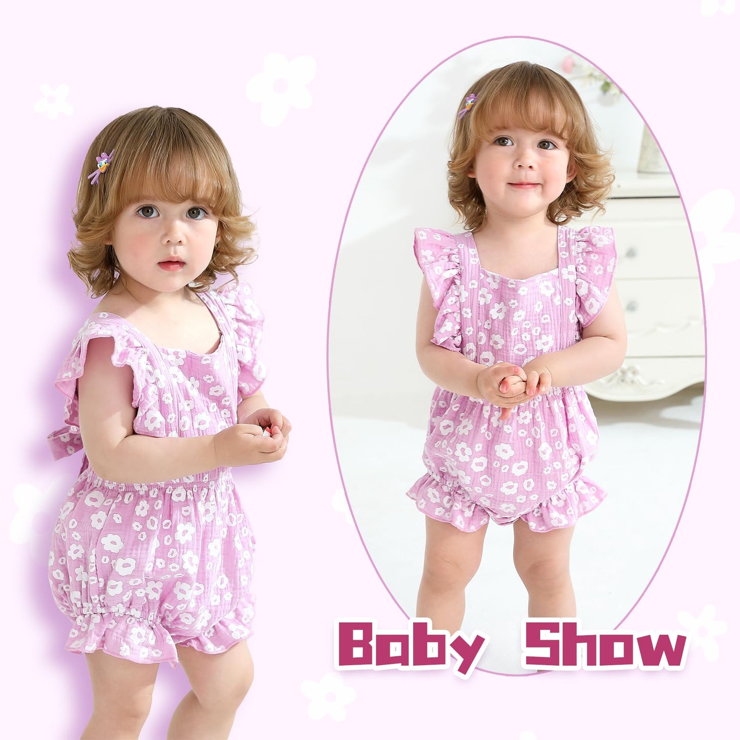 Happy Town Newborn Baby Girl Clothes Infant Summer Romper Sleeveless Floral Cute Outfits One Piece Jumpsuit Bodysuit