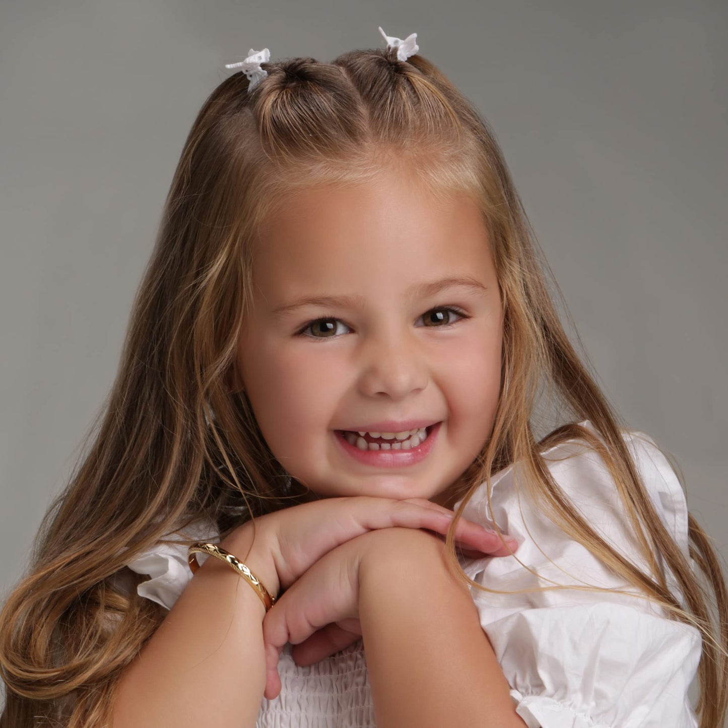 Personalized 14K Gold-Plated Baby Bangle Bracelet Gift for Infant, Toddler, Kids, Teens or Women Bracelet, Custom Jewelry with Engraved Name
