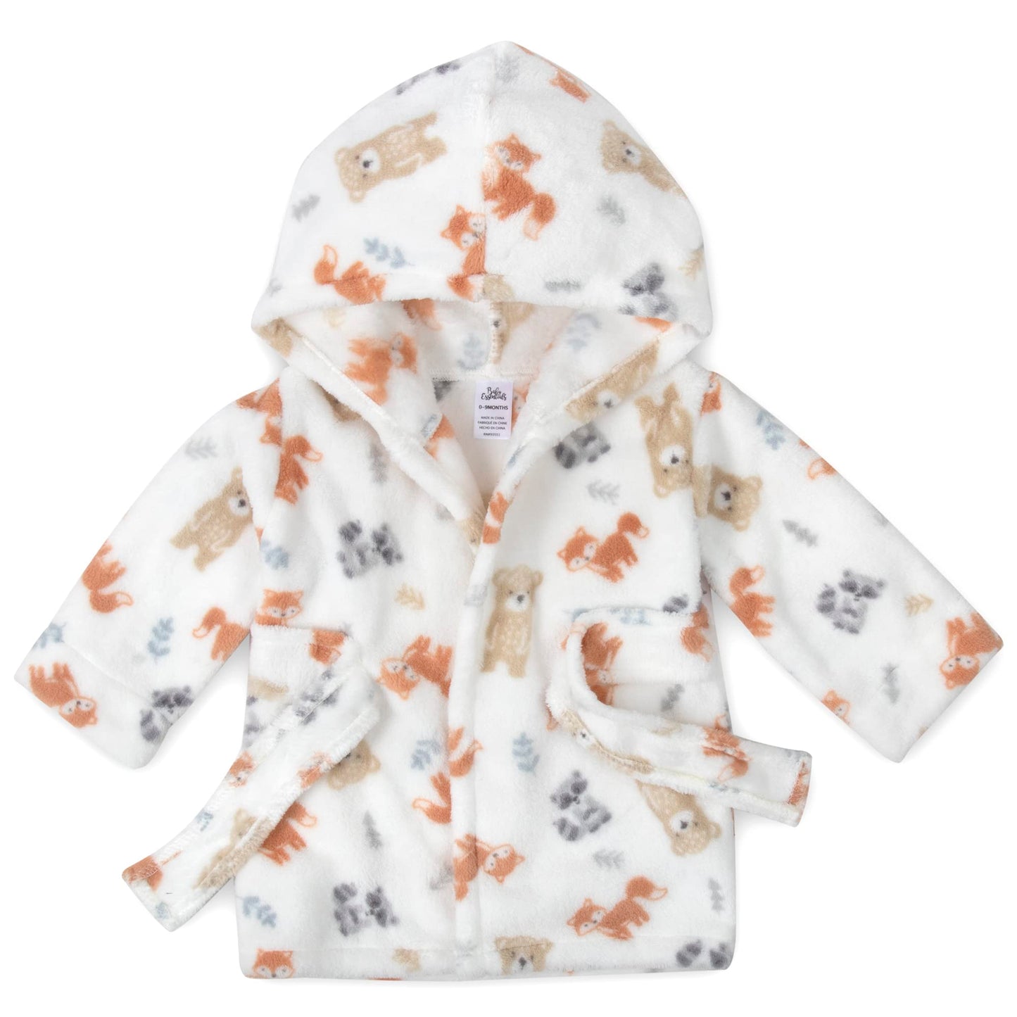 Baby and Infant Bath Robe with Hood and Baby Beach Cover Up for Boys and Girls 0-9 Months (Enchanted Evening)