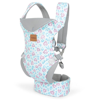 Baby Carrier Newborn to Toddler, Ergonomic Adjustable Toddler Carriers for 7-65 Lbs, Cozy Lightweight Infant Carrier with Neck Support, Baby Holder Carrier with Lumbar Support for Mom Dad