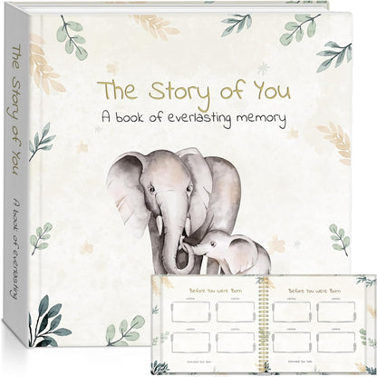 Baby Milestone Stickers, Baby Milestone, New Born Memory Book, Neutral Baby Animal Design, Baby Album And Memory Book.