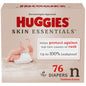 Huggies Size 2 Diapers, Skin Essentials Baby Diapers, Size 2 (12-18 lbs), 74 Count, Packaging May Vary
