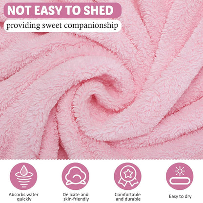Eccliy 4 Pack Baby Bath Towel Cute Animal Face Coral Fleece Baby Bath Towels Poncho Cape for Boy and Girl (Kitten, Puppy, Bear, Elephant)