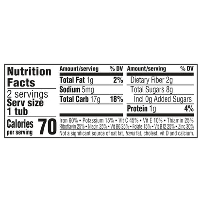 Gerber Baby Food 2nd Foods, Mixed Cereal, Pears & Cinnamon with Oatmeal Puree, 4 Ounce Tubs, 2-Pack (Pack of 8)