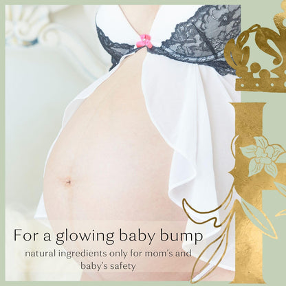 Bump Butter: 100% Natural Whipped Cocoa Butter Formula for Growing Baby Bumps - Soothing & Nourishing with Neroli & Frankincense - 3.4 Fl Oz/100 ML