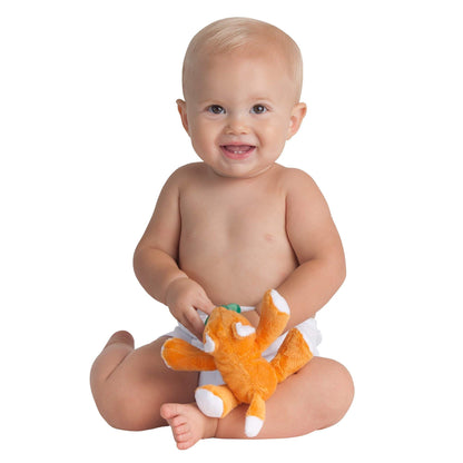 Nookums Paci-Plushies Buddies - Alligator Pacifier Holder - Adapts to Name Brand Pacifiers, Suitable for All Ages, Plush Toy Includes Detachable Pacifier