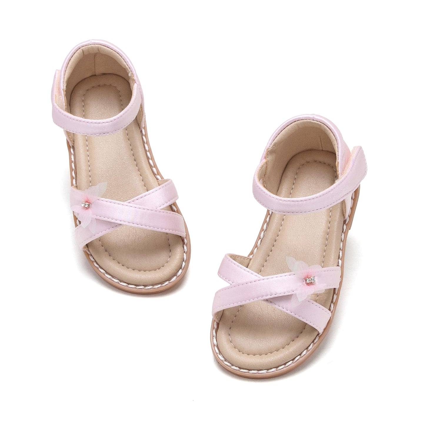 Girls Sandals 3-12 Years | Dressy & Play Shoes | Leather-Like for Outdoor School