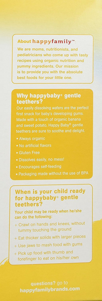 Happy Baby Organics Teether, 3 Flavor Variety Pack, 12 Count (Pack of 3)