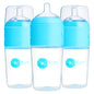 PopYum 9 oz Orange Anti-Colic Formula Making/Mixing/Dispenser Baby Bottle with #2 Medium Flow Nipple, 260 ml, BPA-Free, Natural Latch