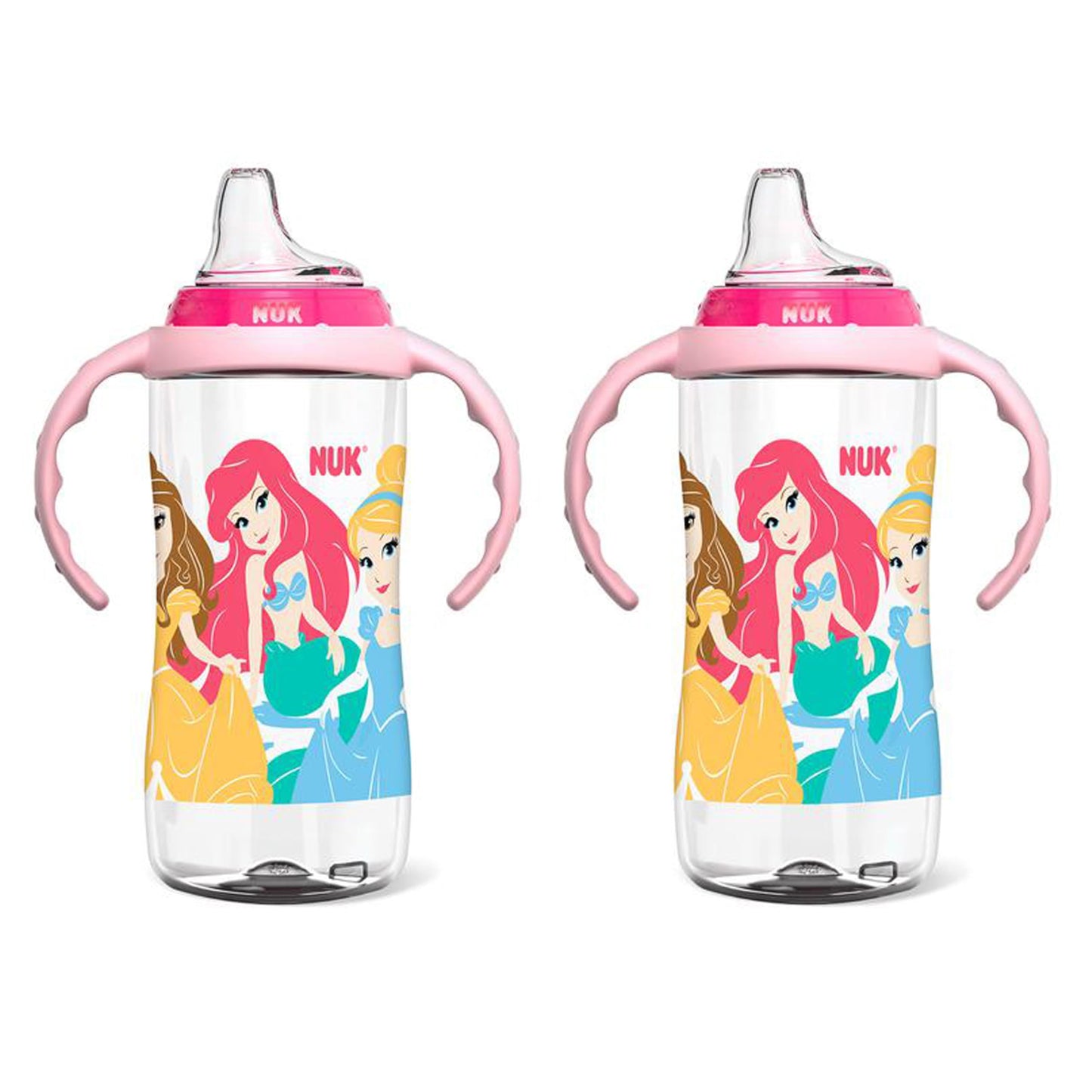NUK Learner Cup, 10 oz, 8+ Months, 2 Count – BPA Free, Spill Proof Sippy Cup