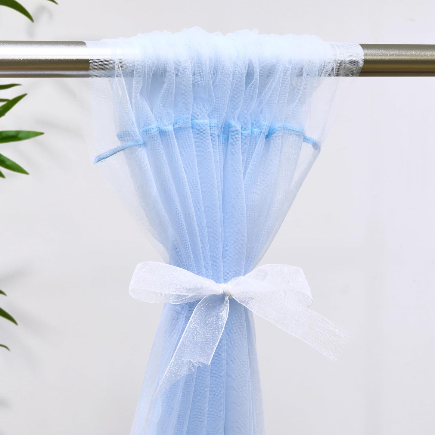 Champagne Tulle Backdrop Curtain for Parties Wedding 10ft×8ft Champagne Sheer Backdrop Curtains for Baby Shower Bridal Shower Reception Birthday Party Christmas Photoshoot Decorations 2 Panels