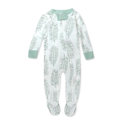 HonestBaby Sleep & Play Footed One-Piece Pajama Sleeper 100% Organic Cotton, Baby Boys
