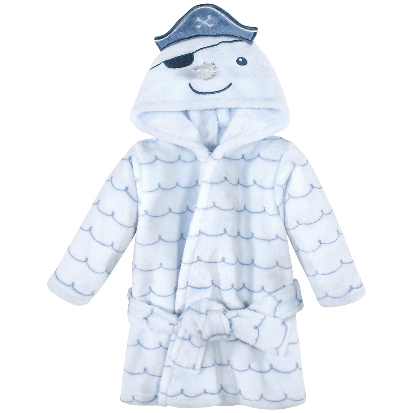 Hudson Baby Unisex Baby Plush Bathrobe and Toy Set