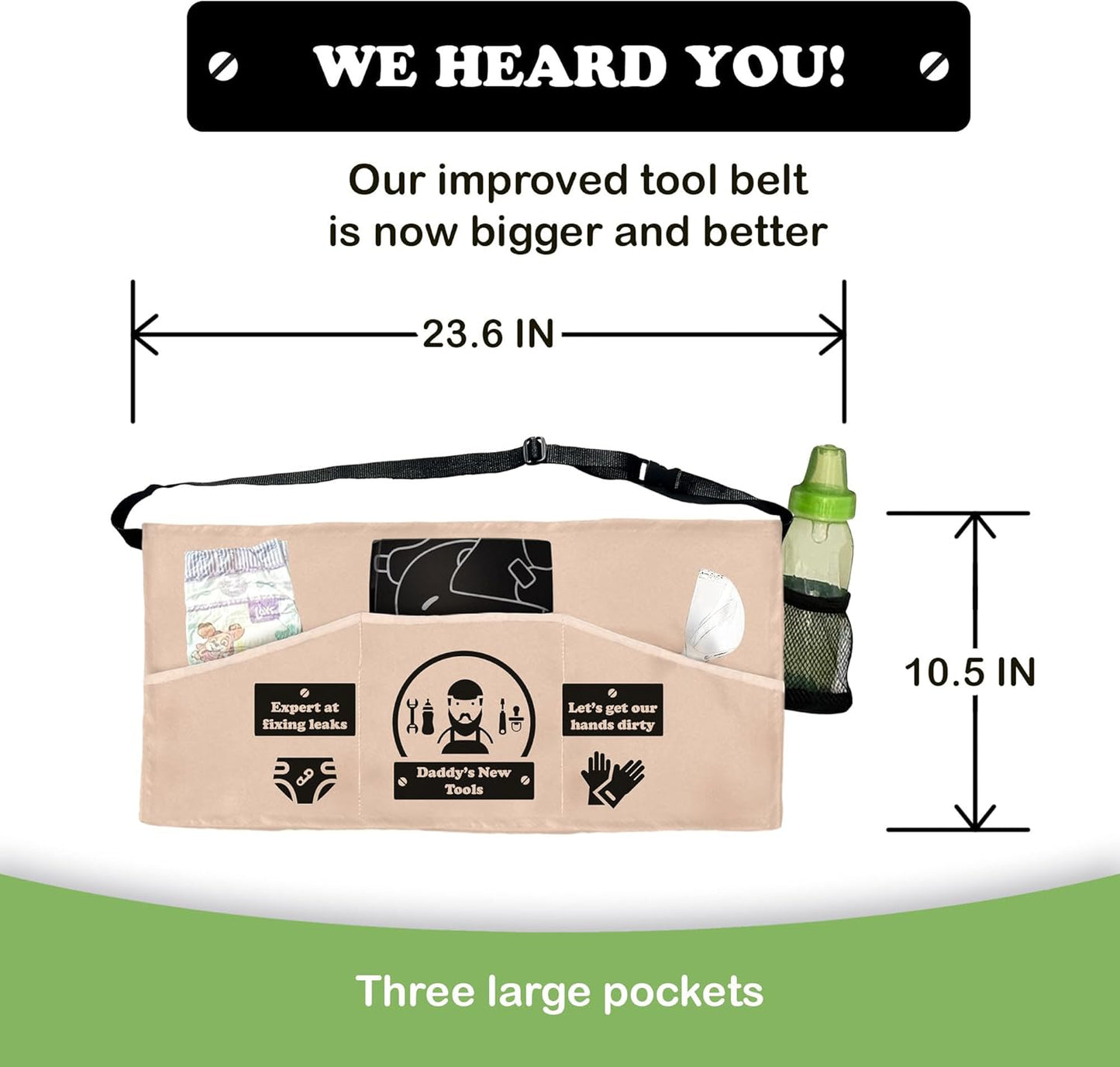 MUNIFICENCE Daddys New Toolbelt with New Tools Baby Shower Present