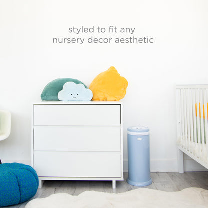 Ubbi Steel Diaper Pail, Odor Locking, No Special Bag Required, Award-Winning, Registry Must-Have, White