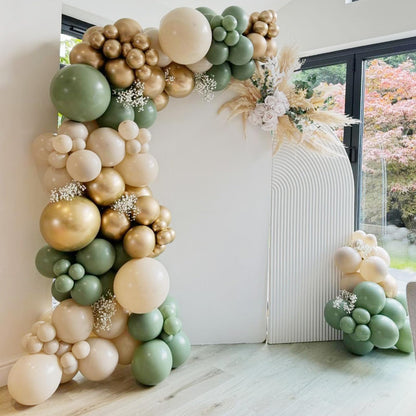 Neutral Balloons Arch Kit, Pink Beige Boho Balloons Garland with Double Stuffed Sand White Balloon for Baby Shower Birthday Wedding Bridal Shower Party Decorations